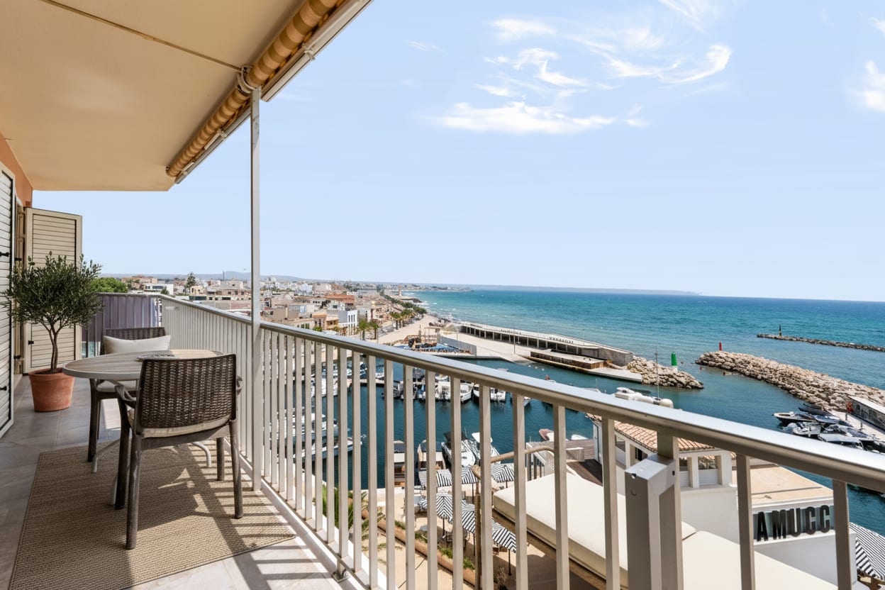Meerblick-Apartment mit Hafen- und Meerespanorama, Foto 2 – Es Molinar, Palma de Mallorca