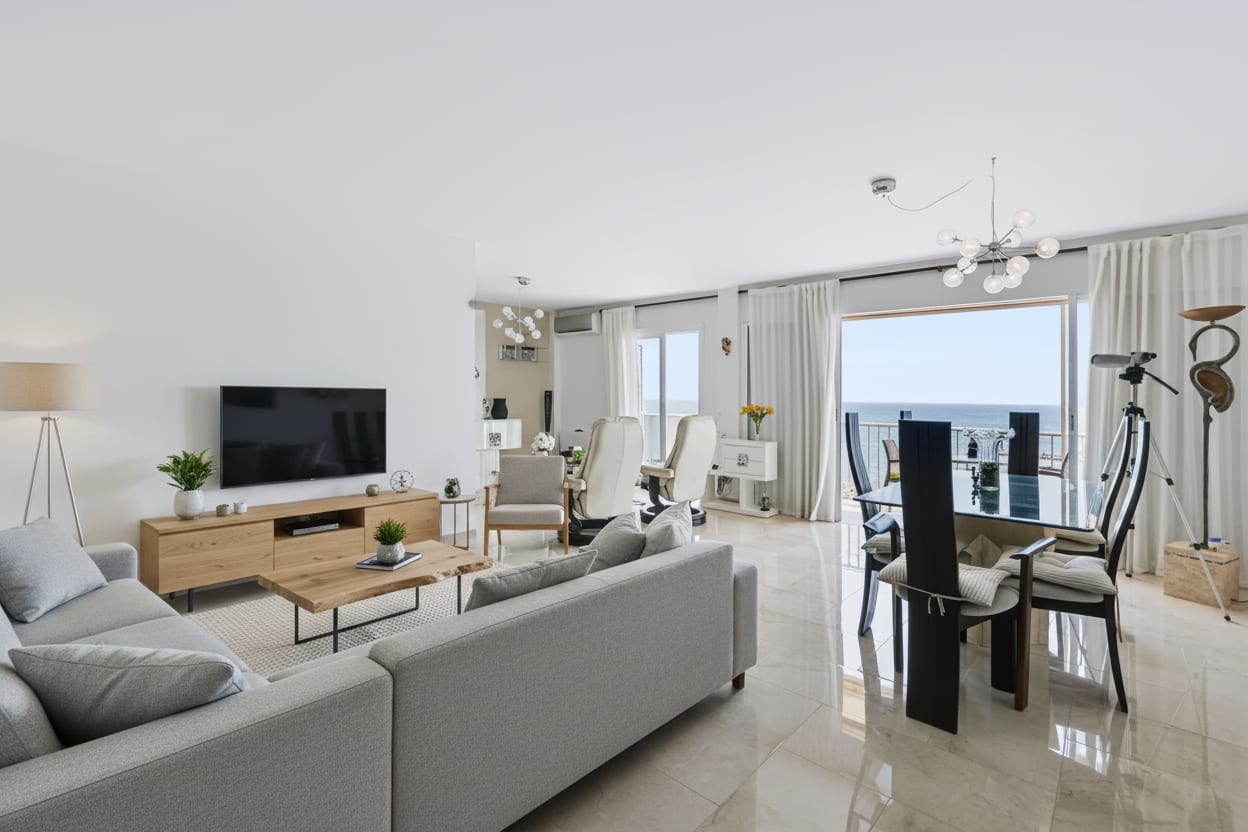 Meerblick-Apartment mit Hafen- und Meerespanorama, Es Molinar, Palma de Mallorca, 3
